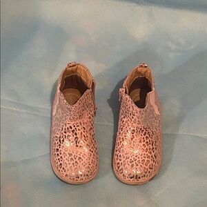 Stride Rite - Pink Leopard Print Boots Kids Shoes